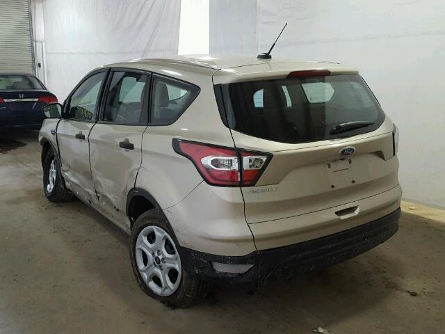 1FMCU0F71HUA56776 - 2017 FORD ESCAPE S TAN photo 3