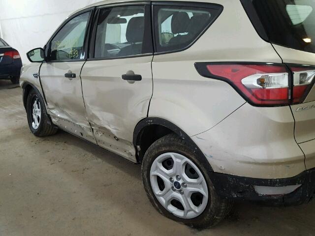 1FMCU0F71HUA56776 - 2017 FORD ESCAPE S TAN photo 9