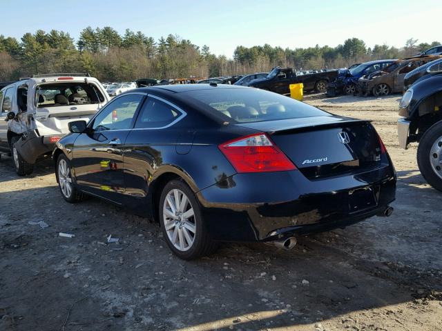 1HGCS22859A006049 - 2009 HONDA ACCORD EXL BLACK photo 3