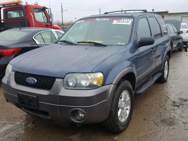 1FMYU93106KA68338 - 2006 FORD ESCAPE XLT BLUE photo 2