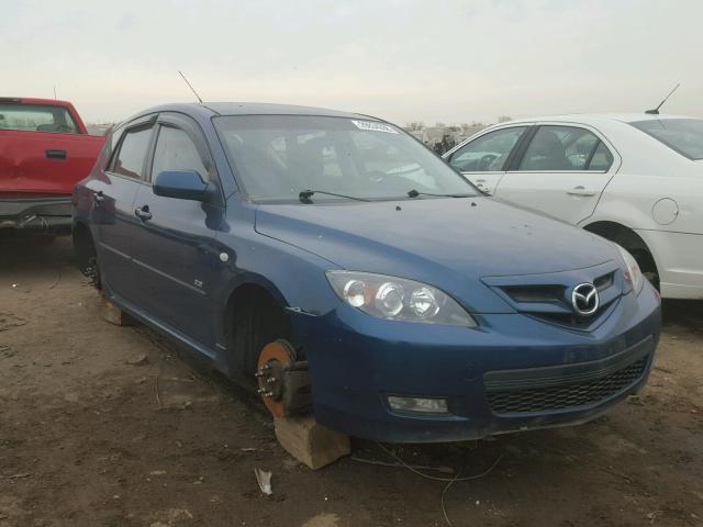 JM1BK344X81846188 - 2008 MAZDA 3 HATCHBAC BLUE photo 1