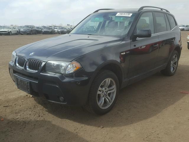 WBXPA93446WD26085 - 2006 BMW X3 3.0I BLACK photo 2