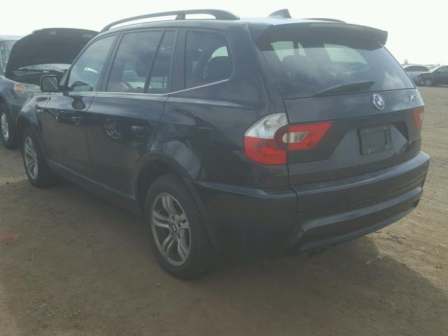 WBXPA93446WD26085 - 2006 BMW X3 3.0I BLACK photo 3