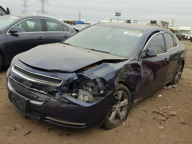 1G1ZC5EU7BF358535 - 2011 CHEVROLET MALIBU 1LT 蓝色 照片 2