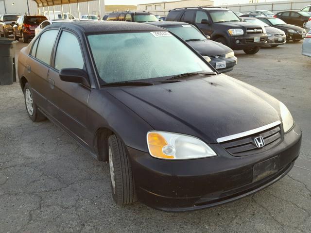 2HGES16581H594991 - 2001 HONDA CIVIC LX BLACK photo 1