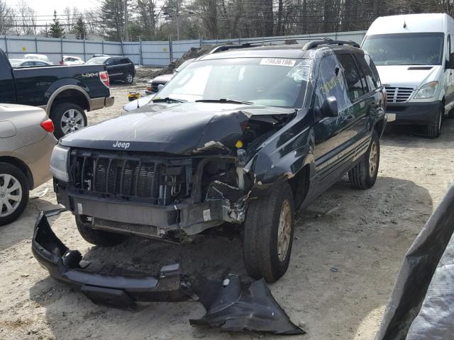 1J8GW48N94C377718 - 2004 JEEP GRAND CHER BLACK photo 2