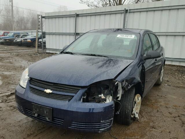 1G1AK58F587349655 - 2008 CHEVROLET COBALT LS BLUE photo 2