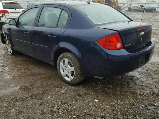 1G1AK58F587349655 - 2008 CHEVROLET COBALT LS BLUE photo 3