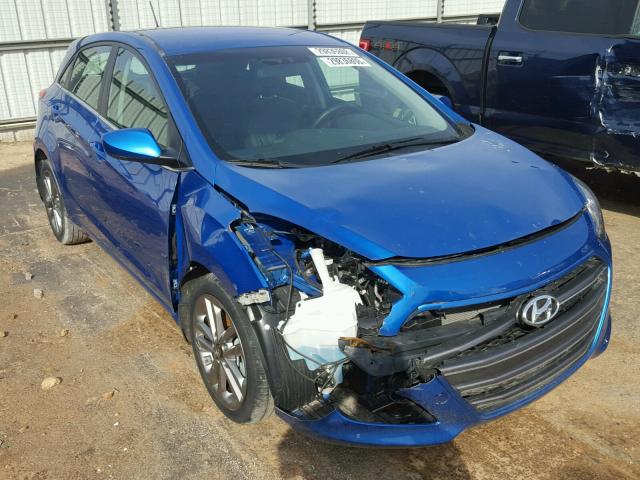 KMHD35LH8HU354159 - 2017 HYUNDAI ELANTRA GT BLUE photo 1