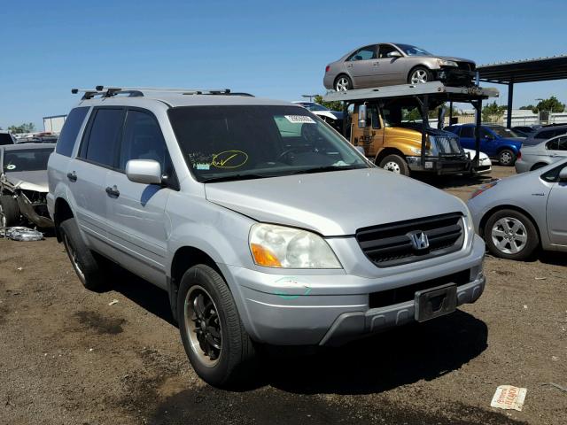 2HKYF184X4H509522 - 2004 HONDA PILOT EX SILVER photo 1