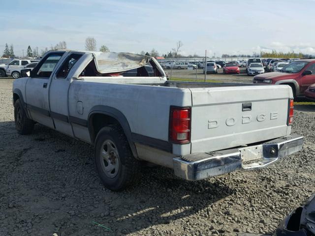 1B7FL23X8NS569633 - 1992 DODGE DAKOTA WHITE photo 3