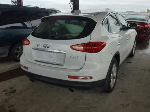 JN1AJ0HP8AM703376 - 2010 INFINITI EX35 BASE WHITE photo 4