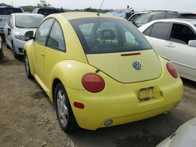 3VWCC21C5XM464706 - 1999 VOLKSWAGEN NEW BEETLE YELLOW photo 3