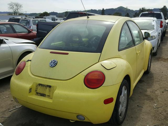 3VWCC21C5XM464706 - 1999 VOLKSWAGEN NEW BEETLE 黄色 照片 4
