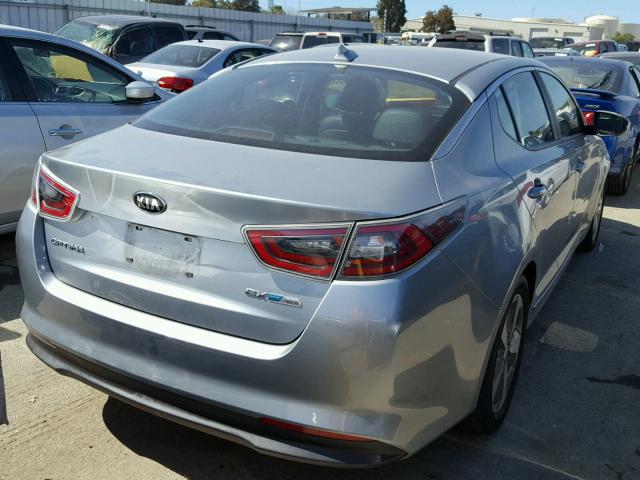 KNAGN4AD1E5072809 - 2014 KIA OPTIMA HYB SILVER photo 4