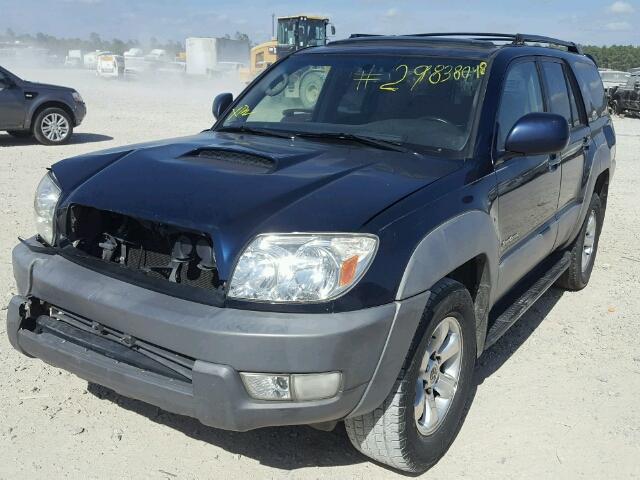 JTEZU14R038004352 - 2003 TOYOTA 4RUNNER SR BLUE photo 2