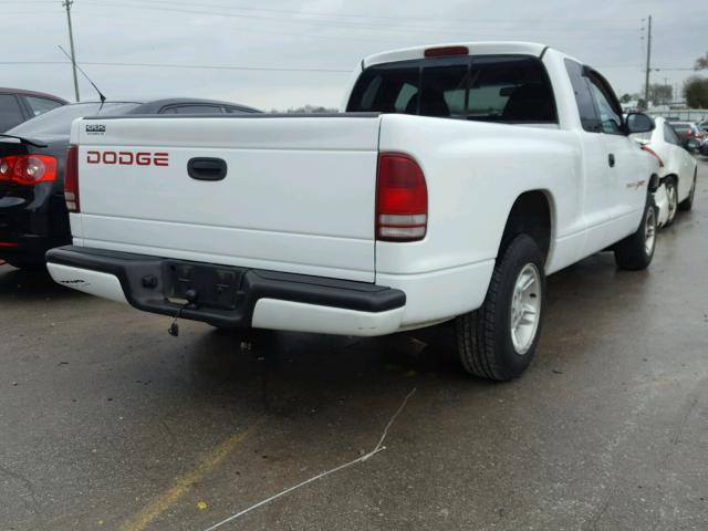 1B7GL23Y3VS202541 - 1997 DODGE DAKOTA WHITE photo 4