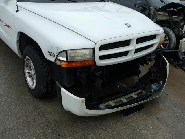 1B7GL23Y3VS202541 - 1997 DODGE DAKOTA WHITE photo 9