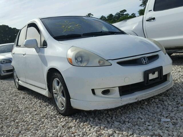 JHMGD38667S028038 - 2007 HONDA FIT S WHITE photo 1