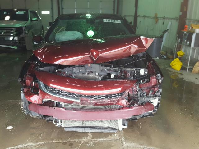 1G11C5SA8GF135208 - 2016 CHEVROLET MALIBU LIM MAROON photo 9