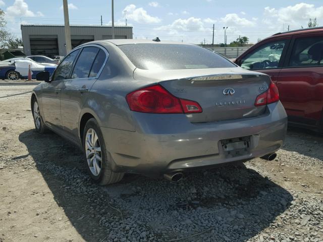 JNKBV61E57M719513 - 2007 INFINITI G35 BEIGE photo 3