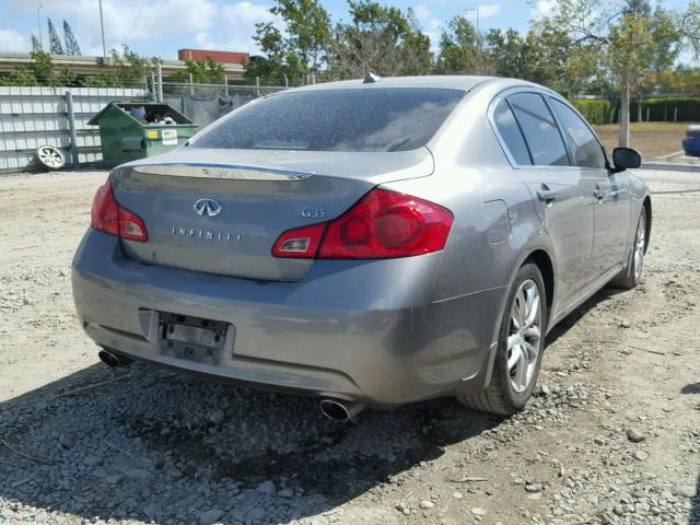 JNKBV61E57M719513 - 2007 INFINITI G35 BEIGE photo 4