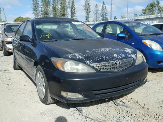 4T1BE32K73U123538 - 2003 TOYOTA CAMRY LE BLACK photo 1