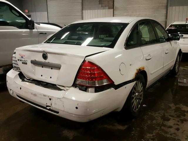 1MEHM42115G626657 - 2005 MERCURY MONTEGO PR WHITE photo 4