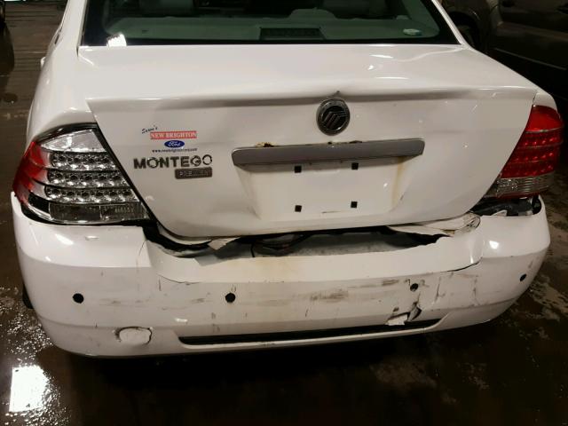 1MEHM42115G626657 - 2005 MERCURY MONTEGO PR WHITE photo 9