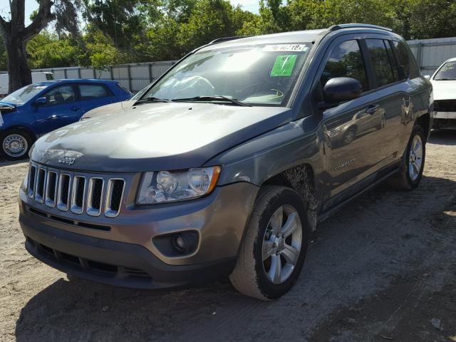 1C4NJCBB6CD503709 - 2012 JEEP COMPASS SP GRAY photo 2