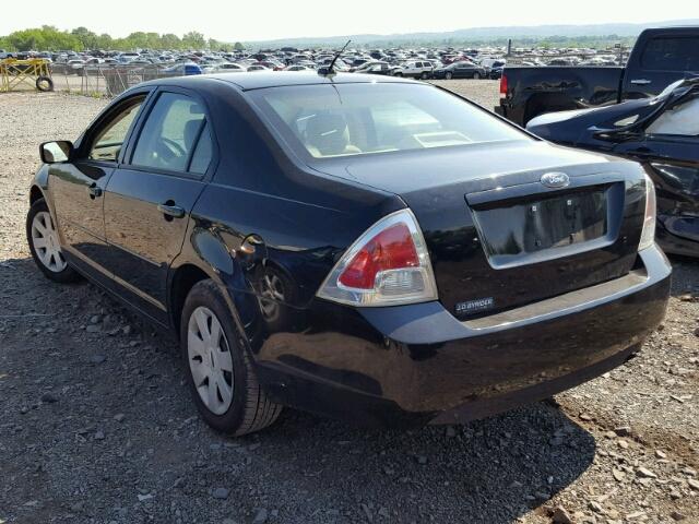 3FAHP06Z67R141174 - 2007 FORD FUSION S BLACK photo 3