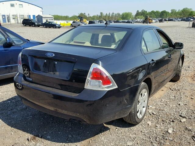 3FAHP06Z67R141174 - 2007 FORD FUSION S BLACK photo 4