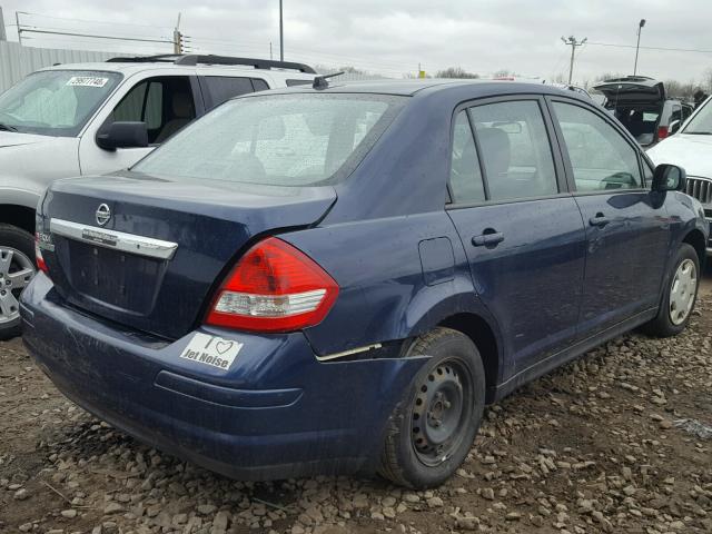 3N1BC11E29L451952 - 2009 NISSAN VERSA S BLUE photo 4