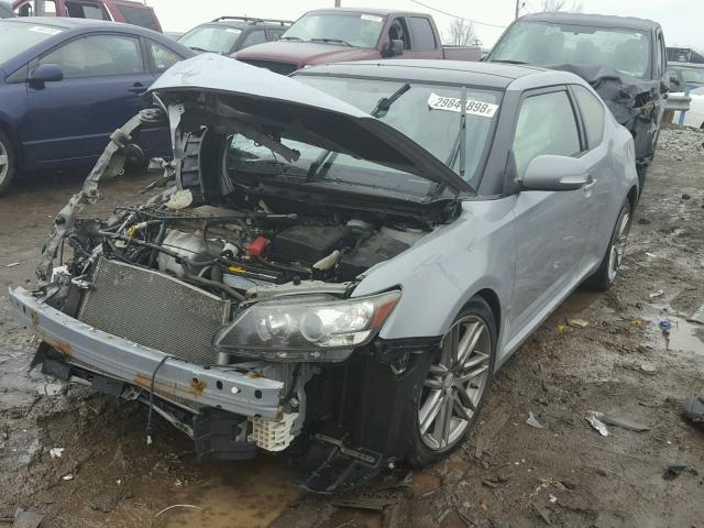 JTKJF5C72B3004733 - 2011 TOYOTA SCION TC GRAY photo 2