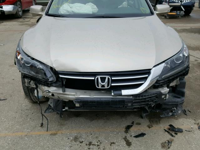 1HGCR2F85DA069361 - 2013 HONDA ACCORD EXL BEIGE photo 9