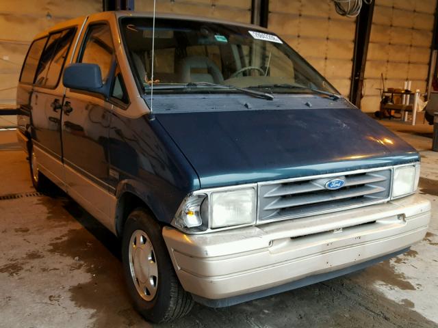 1FMDA41X0TZB99726 - 1996 FORD AEROSTAR BLUE photo 1