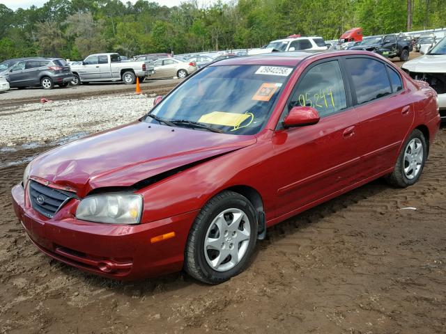 KMHDN46DX6U287607 - 2006 HYUNDAI ELANTRA GL MAROON photo 2