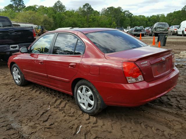 KMHDN46DX6U287607 - 2006 HYUNDAI ELANTRA GL MAROON photo 3