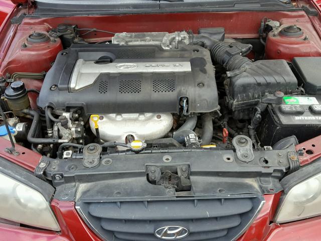 KMHDN46DX6U287607 - 2006 HYUNDAI ELANTRA GL MAROON photo 7