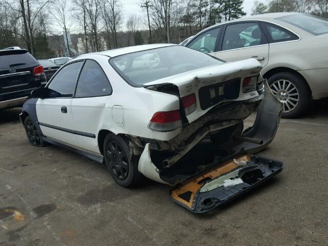 1HGEJ6220YL033757 - 2000 HONDA CIVIC DX WHITE photo 3