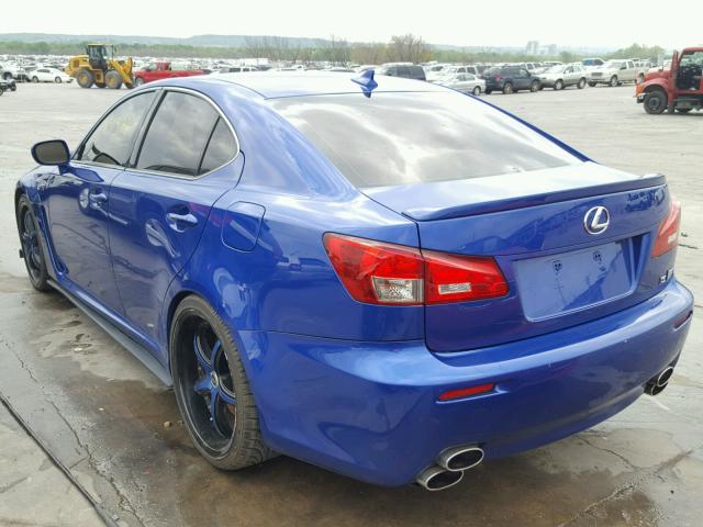 JTHBP5C21D5011241 - 2013 LEXUS IS F BLUE photo 3