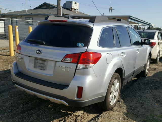 4S4BRBKC4C3201464 - 2012 SUBARU OUTBACK 2. SILVER photo 4