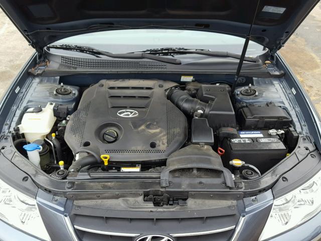 5NPEU4AF5AH580869 - 2010 HYUNDAI SONATA SE BLUE photo 7