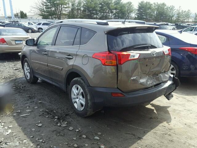 JTMBFREVXFD144141 - 2015 TOYOTA RAV4 LE GRAY photo 3