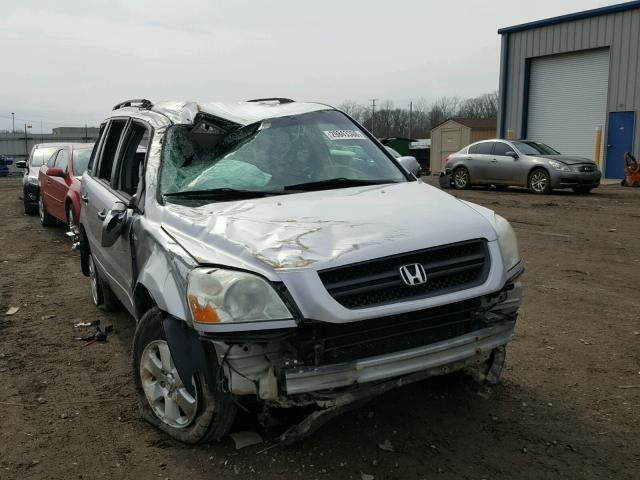 2HKYF18673H523507 - 2003 HONDA PILOT EXL SILVER photo 1