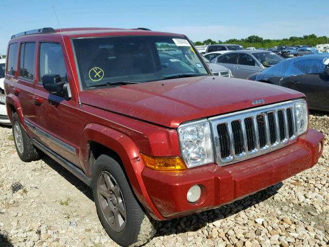 1J8HG58236C265142 - 2006 JEEP COMMANDER RED photo 1