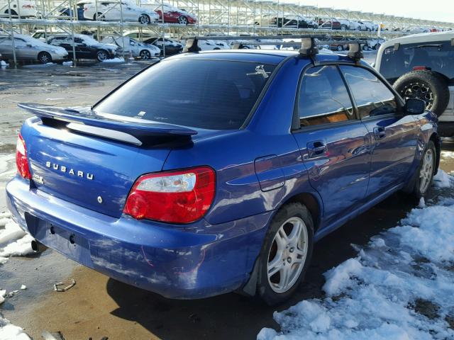 JF1GD675X4H510702 - 2004 SUBARU IMPREZA RS BLUE photo 4