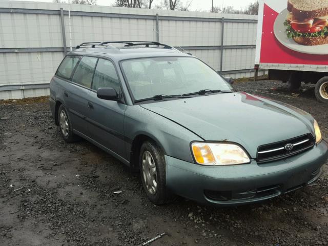 4S3BH6359Y7310937 - 2000 SUBARU LEGACY L GREEN photo 1