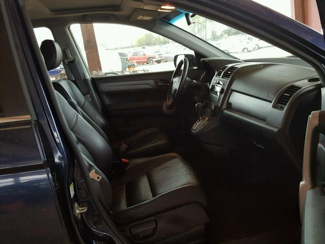 JHLRE38767C071470 - 2007 HONDA CR-V EXL BLUE photo 5