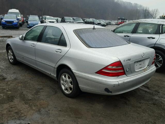 WDBNG70J21A175895 - 2001 MERCEDES-BENZ S 430 SILVER photo 3